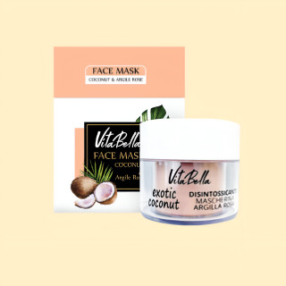 ماسک صورت ویتابلا حاوی شیباتر، روغن نارگیل و خاک رس نرم کننده و روشن کننده بدن حاوی آلانتوئین